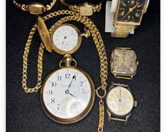 1 gold watch, others gold filled 