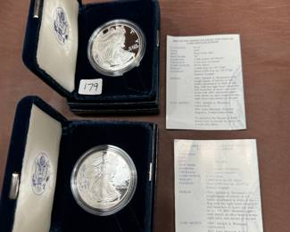 American Eagle, silver proof coinsS