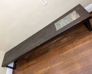 55 Handmade Bench With Marble Accentmin