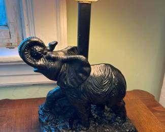 55 Vintage Elephant Ceramic Table Lampmin