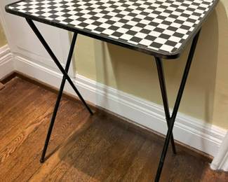 55 Vintage Metal Folding TV Tablemin