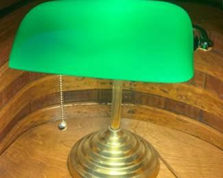 55 Brass Bankers Desk Lampmin