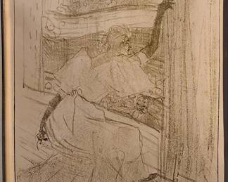 Toulouse Lautrec 1864-1901 second state color lithograph