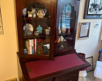 Empire Slant Top Desk and Bookcase