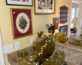 Amber Depression Glass