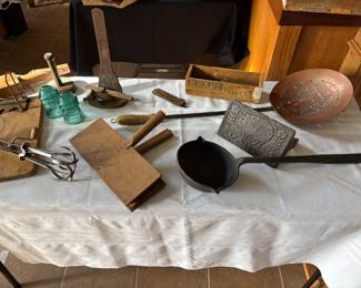 Various antique items