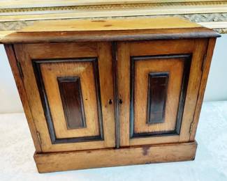 ANTIQUE OAK "SPECIMEN" BOX, ENGLAND 1850'S , RARE