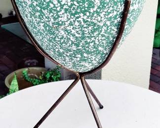 MID CENTURY CERAMIC BULLET PLANTER - RARE