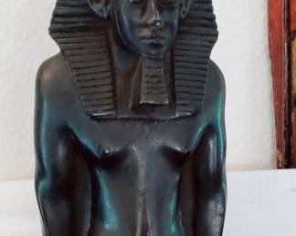 RARE AUTHENTIC EGYPTIAN PHARAOH STATUE 14"