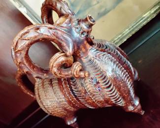 VINTAGE 60'S RAM BAR JUG - DECANTER/PITCHER, MISSING STOPPER - USSR/UKRAINE 8"