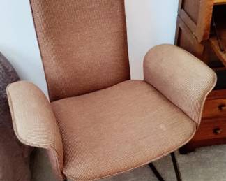 MID CENTURY DINING CHAIRS (2), MILO BAUGMAN