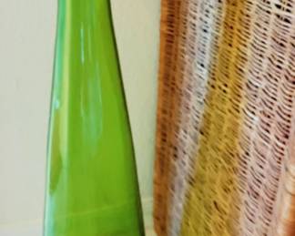 MID CENTURY BLENKO GLASS FLOOR VASE