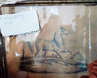1839 ORIGINAL PENCIL HORSE