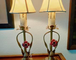 ART DECO PAIR TABLE LAMPS EXC. CONDITION