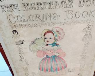 ANTIQUE DOLL COLORING BOOK