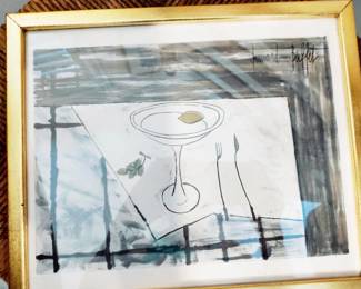 1959 BERNARD BUFFET "TABLE SETTING"