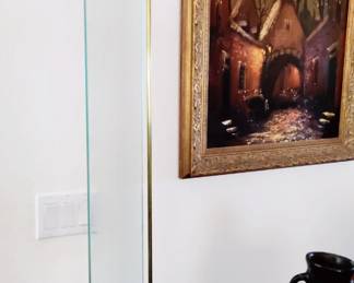 MID CENTURY BRASS FLOOR LAMP