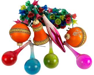 Vintage lights & ornaments