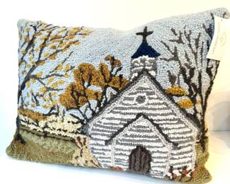 Hand Hooked Accent Pillow