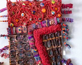 231 Flow of Creativity beads, metal, fabric