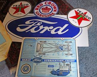 Ford, Texaco, Red Crown Signs