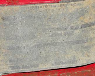 Inf. for the interstate trailer- will be one of the 60 items to be part of the on line auction along with the house