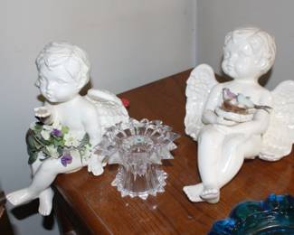Angels and candle Holders