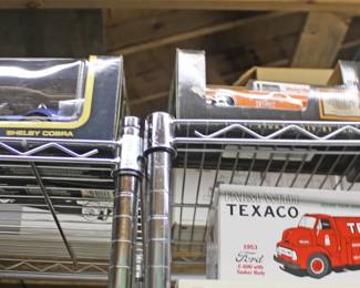 Station Wagon, Texaco Truck, Shelby Cobra Model cars