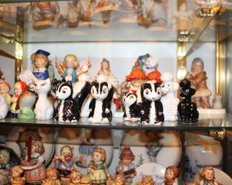 Figurines, Poodles, Skunks