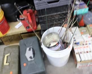 Fishing Tackle Boxes  Poles