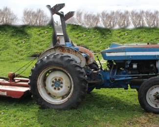 Ford 2810 Tractor part of On Line Auction Items, bush hog