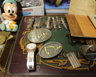 Pins, Buckles, Watch, More