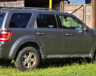 2009 Escape will be one of the 60 items to be part of the on line auction along with the house