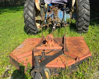 The Bushhog and tractor will be one of the 60 items to be part of the on line auction along with the house