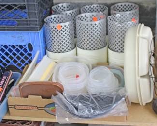 Utensils, Candles, Containers, Vintage Fan