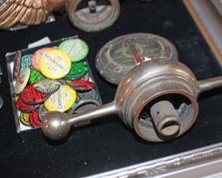 Carpenter Button various Years, Hood Ornament