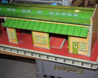 Farm Stables or Gas Station Metal Toy