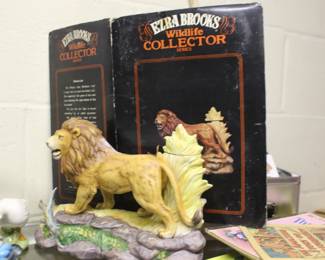 Ezra Brooks Lion Figurine 