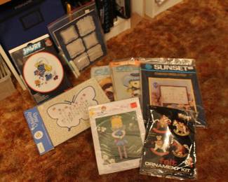 Various crafts, cross stitch