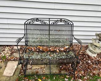 Wrought Iron Loveseat 