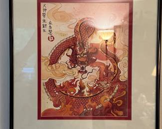 Framed Dragon Artwork