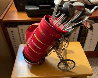 Vintage REAL Miniature Golf Club Set