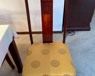 Dining Room Chair with Asian Motif