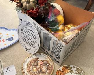 Plates For Different Occasions, Table Decorations