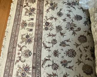  003 Rug In Beige, Brown, Green And Gold