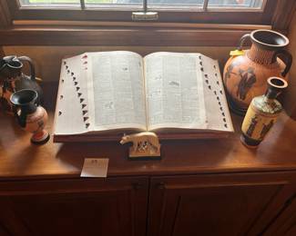 Vintage Dictionary And Other Decorative Pieces