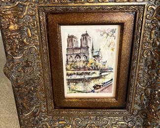  005 European Church Print In Beautiful Frame