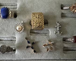 Sterling rings and pendants