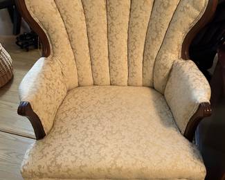 Pair of channel back chairs