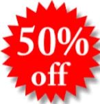 50% off Prices Marked 
